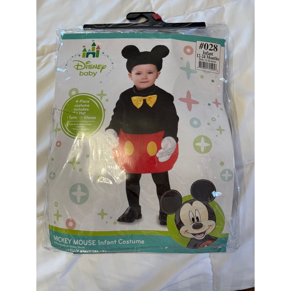NEW Disney‎ Baby Mickey Mouse Costume 12-24M UNISEX